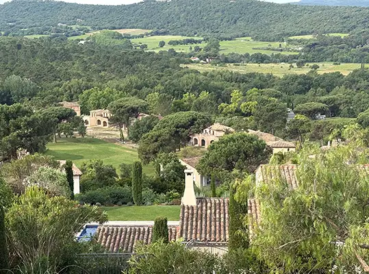 Ligging van Villa Azul in Golf de Gassin bij Saint-Tropez